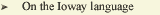 on the ioway language
