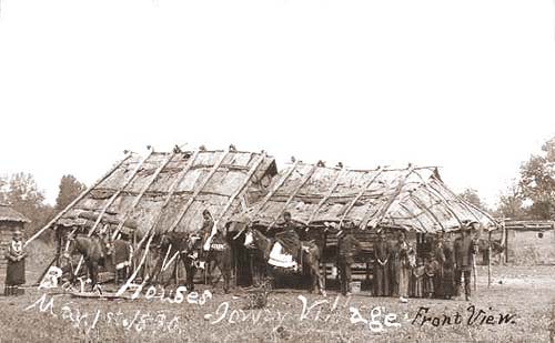 Ioway council house, May 1, 1890